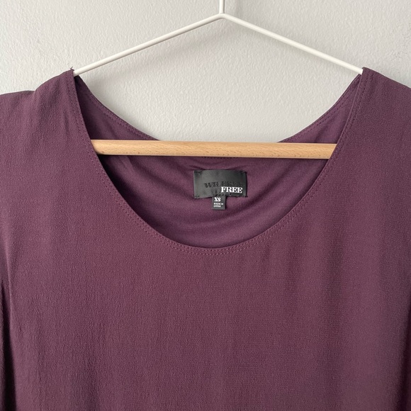 NWT Aritzia | Wilfred Free Plum Tshirt Dress Size xsmall - Picture 6 of 9